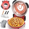 HomCozy Electric Pizza Oven Indoor with Glazed Ceramic Stone, 12-Inch