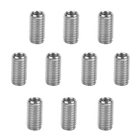 Thread Insert M8 to M6, High-Quality M8 to M6 Thread Inserts, Self-Tapping Thread Repair Insert, Stainless Steel Reducing Nuts for Stable Thread Connections (Pack of 10)