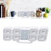 3D LED Digital Clock Time Temperature Display Night Light Alarm