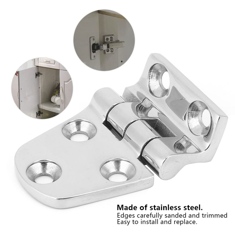 Recessed Cabinet Door Hinges, Flush Front Mounting, Self-Closing Kitchen Cabinet