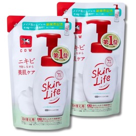Skin Life Medicinal Foam Fluffy Face Cleansing Refill, 4.8 fl oz (140 ml) Citrus Bouquet Scent, Set of 2