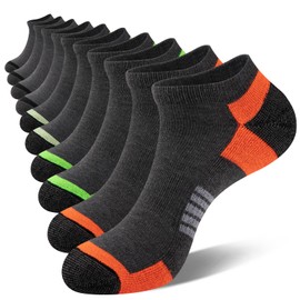 COOVAN 10 Pairs Mens Ankle Socks Men 10 Pack Low Cut Comfort Cushion Casual Socks