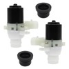 2 Pack Truck Windshield Wiper Washer Fluid Pump with Rubber