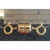 JewelryMaven 7.5mm Yellow 14k Gold FILLED STRONG MAGNETIC CLASP 1"