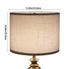 Kongkee Drum Lamp Shades Set of 2, Beige Linen Lamp