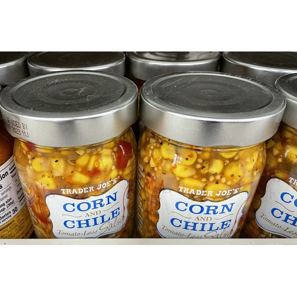2 Pack Trader Joe’s Corn and Chile Tomato-Less Salsa, 13.75 oz (390g) Each Jar