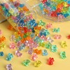 JUNEBRUSHS 120 Pcs Mini Teddy Bears Tiny Acrylic Bear Miniature