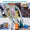 Industrial Grade Compressor Jumper Hose 3/4" NPT Male x 48"