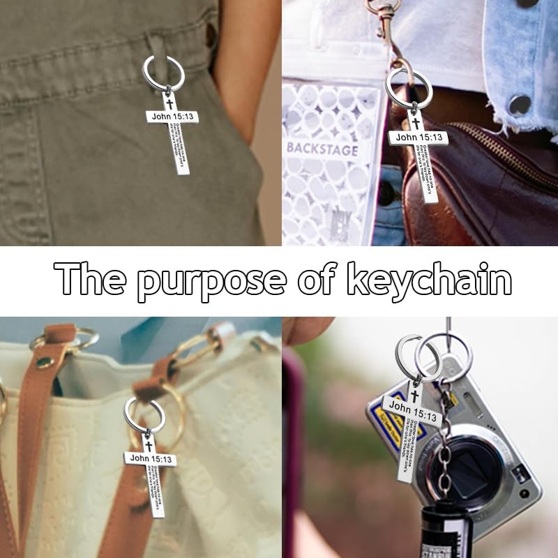 Religious Christian Keychain for Car Keychain Pastor Appreciation Gifts for