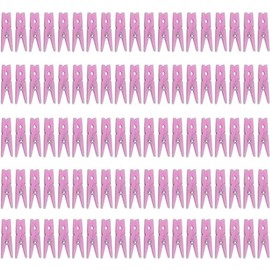 Tayarana Mini Plastic Clothepins for Baby Shower Party Favors Decorations Supplies (60pcs Pink)