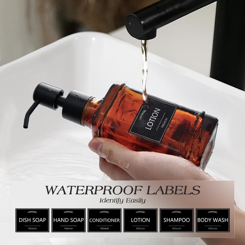 VIMERPA Dish Soap Dispenser, 10 fl oz Kitchen Hand and