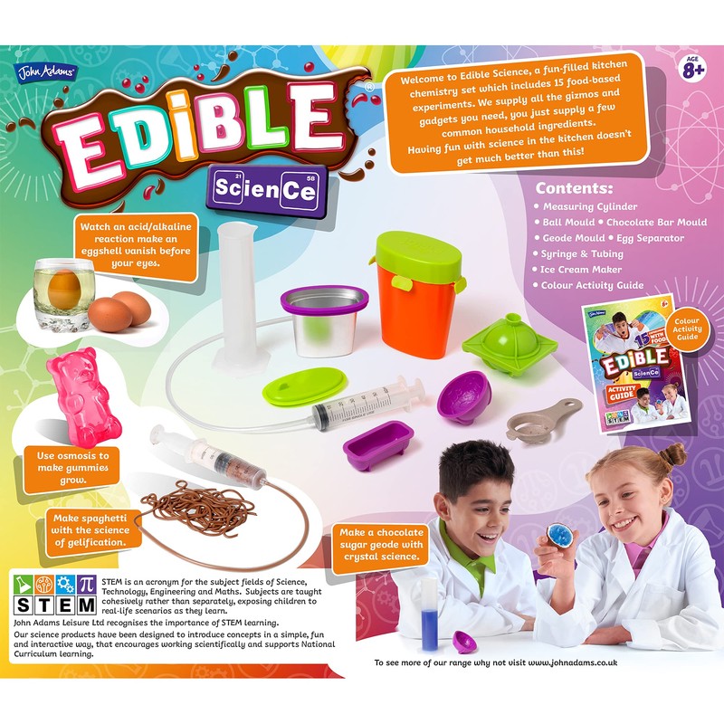 John Adams | Edible Science Kit: 15 Fun Food Experiments