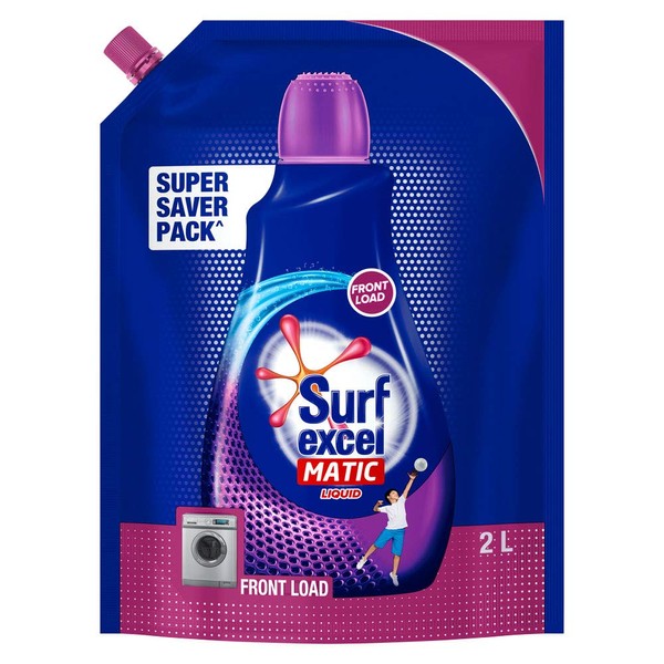 Surf Excel Front Load Matic Liquid Detergent Pouch - 2 L