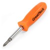 GreatNeck SD4BC 6-in-1 Screwdriver Multi Tool, 2 Flat Head Bits,