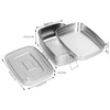Lunch Box, 2 Tier Stainless Steel Food Container Metal Lunch