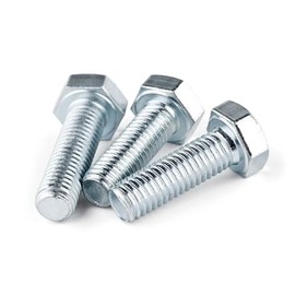 Hexagon Screws DIN 933 ISO 4017 Galvanised 8.8 Machine Screw M8 x 12 mm Pack of 25