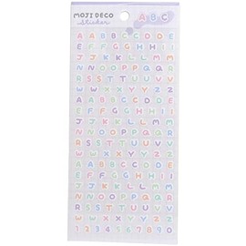[Moji Deco Sticker] Sticker Sheet/Pastel Alphabet