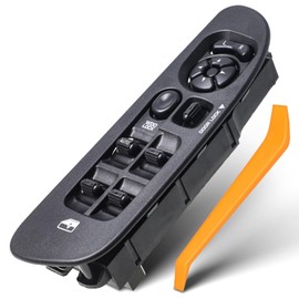 Sorghum Power Window Switch Driver Side - Master Window Switch and Bezel for 02-09 Dodge Ram 1500/2500/3500 01-03 Durango 01-04 Dakota 05-09 Sprinter 2500/3500 Replace# 68171680AA 56049805AB