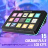 Fifine AmpliGame Stream Controller with 15 Macro Keys, Streaming Keyboard
