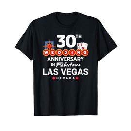 Couples 30th Anniversary - Vegas 30th Wedding Anniversary T-Shirt