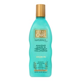Vital Care Volumizing Leave In Argan Oil Treatment - Keratin Complex Hair Treatment is Non-Stripping for Daily Use, Hydrating & Repairing - Avocado Oil and Whole Wheat Proteins