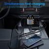 Retractable Car Charger,5 in 1 Fast Car Phone Charger 90W,Bluetooth