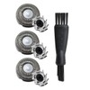 3Pcs SW-S7105, SW-BC09 Shaver Replacement Head Blade Cutters with Clean