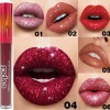 Set De Pintalabios Líquidos Lip Glosses, Mate A Purpurina,