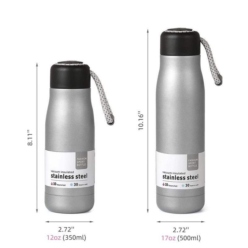 17 oz Stainless Steel Water Bottle Double Wall Vacuum Insulated