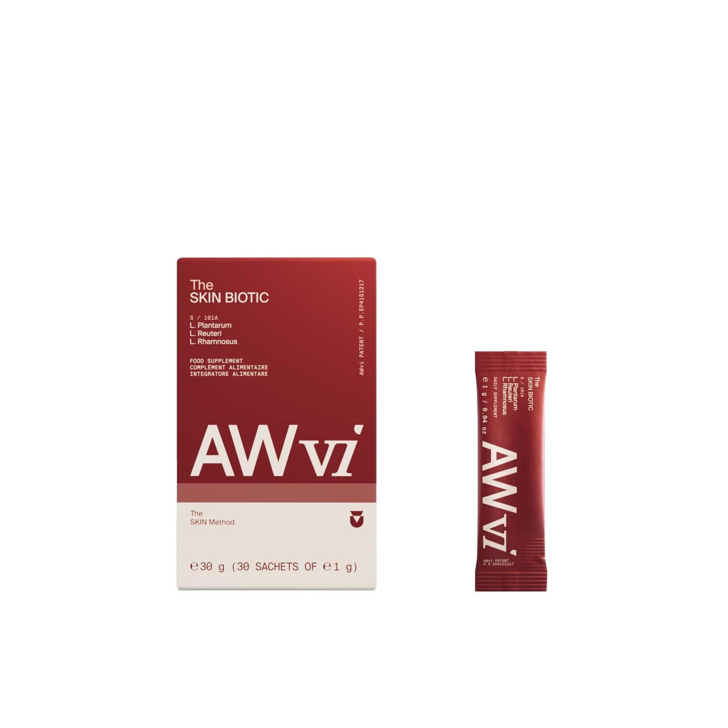 AWvi The Skin Biotic — Daily Probiotic & Prebiotic Supplement with ...