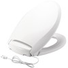 Bemis Radiance Heated Night Light Toilet Seat, Slow Close Adjustable