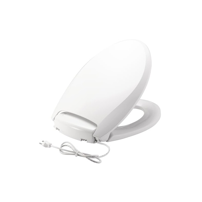 Bemis Radiance Heated Night Light Toilet Seat, Slow Close Adjustable