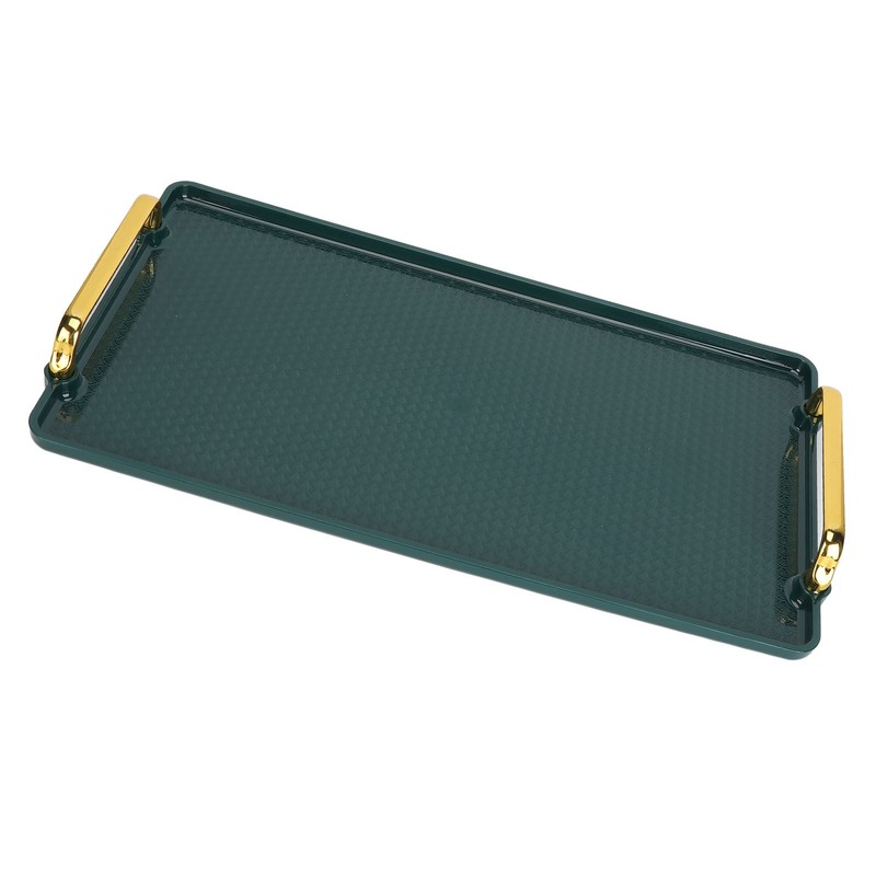 Large Handle Tray Double Ear Plastic Tray Rectangular Stable Multifunctional