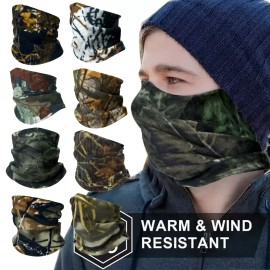 Unbranded Neck Gaiter Bandana Face Mask Winter Camouflage Fleece Scarf Gator Cover Head - RC-14