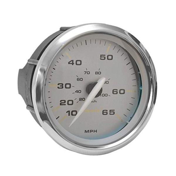 Faria Boat Speedometer Gauge SE9599A | Kronos Silver 3 1/4