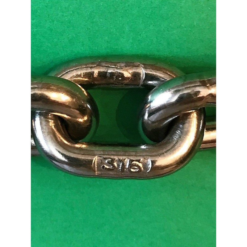 US Stainless Stainless Steel Windlass Anchor Chain 316 8mm (5/16")
