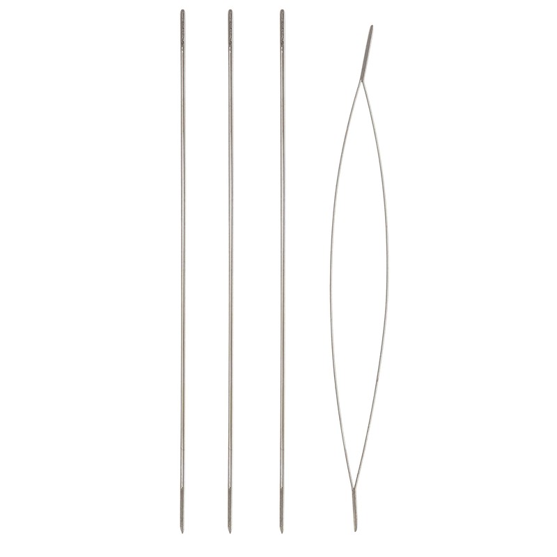 The Beadsmith Big Eye Beading Needles, 2.125 inches, 4 per