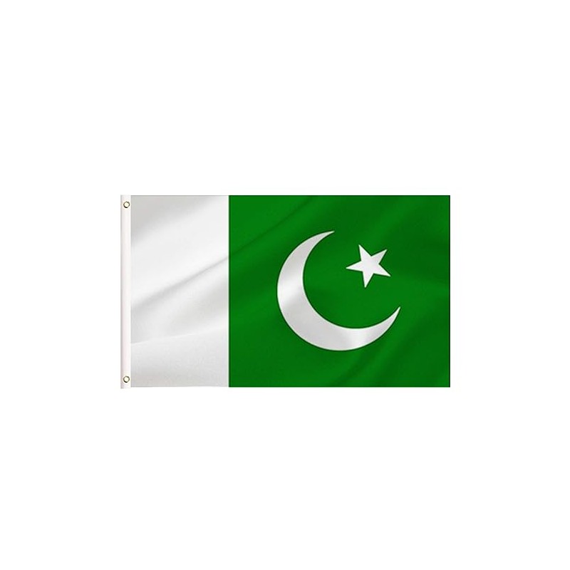 LARGE Pakistani Flag, 3x5Ft Pakistan Flags Banner For Indoor Outdoor