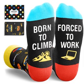 Zmart Rock Climbing Gifts For Men Women - Socks For Rock Climbers, Funny Climbing Socks