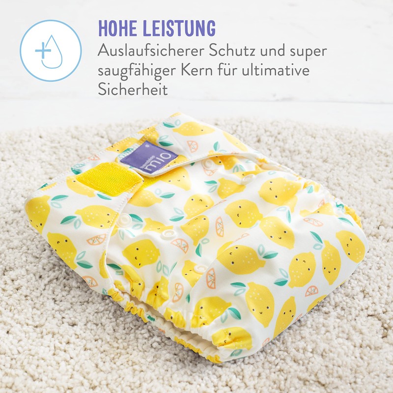 Bambino Mio, miosolo Classic All-in-One Cloth Nappy Colourful Leaves