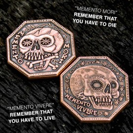 Memento Mori Copper Reminder Coin