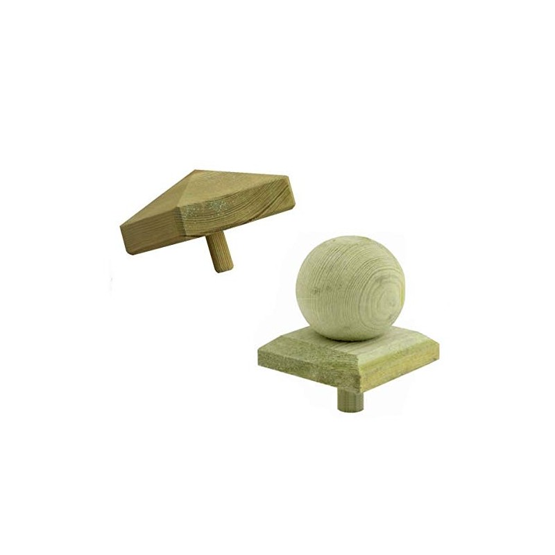 Wooden Post Cap for Posts 9 x 9 cm Impregnated