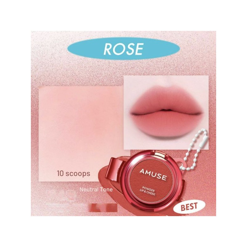 AMUSE Powder Lip & Cheek Duo Gift Set 3items, Color1#$%Color2:12