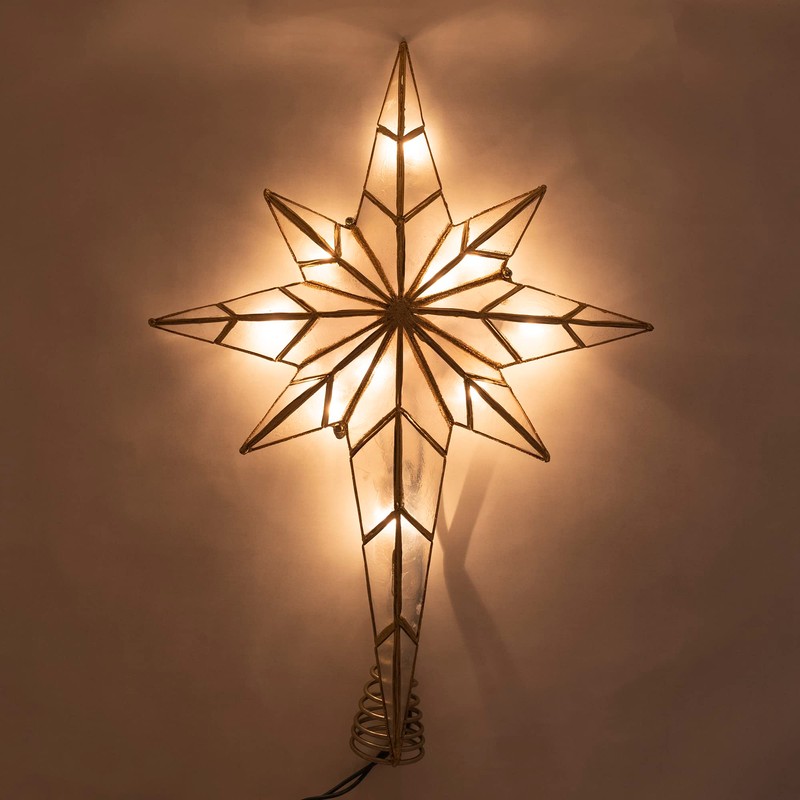 Kurt S. Adler 16.7-Inch UL 10-Light Bethlehem Star Treetop