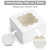 LotFancy 60pcs Small Cookie Boxes, 4x4x2.5 Inches, Bakery Boxes with