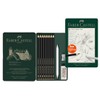 FABER-CASTELL Pitt Graphite 115220 Pencils Set Matte 11-Piece with Paper