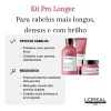 Kit de Tratamiento Loreal Pro Longer Shampoo, Mascarilla, Leave In