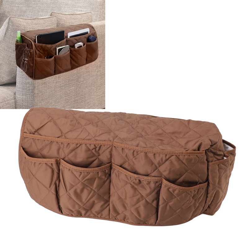 Couch Armrest Storage Bag 14 Pockets Multifunction Sofa Armrest Organizer