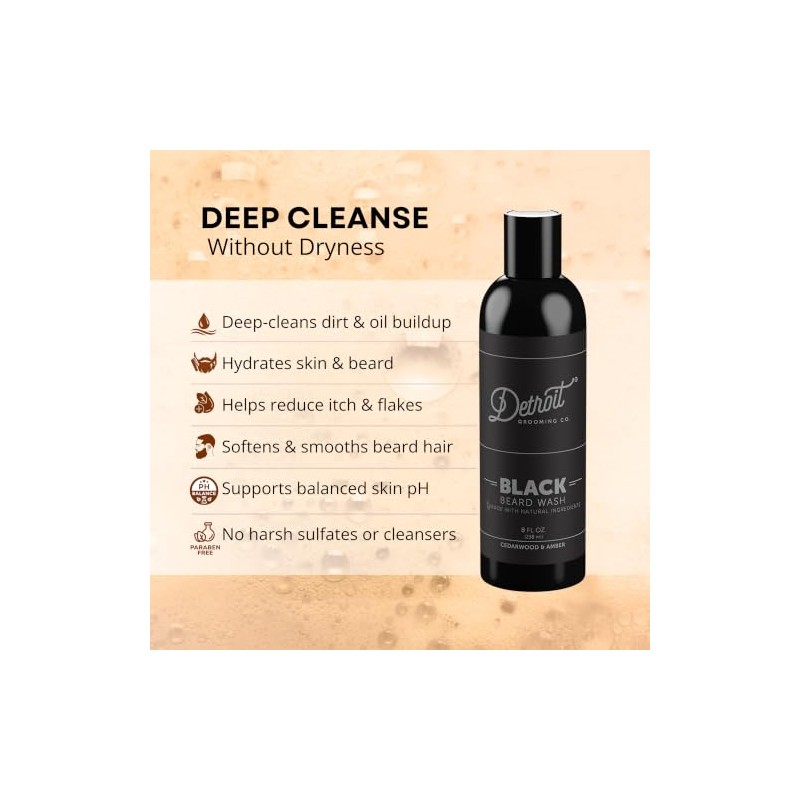 Black Beard Poo - Beard Shampoo & Facial Wash -