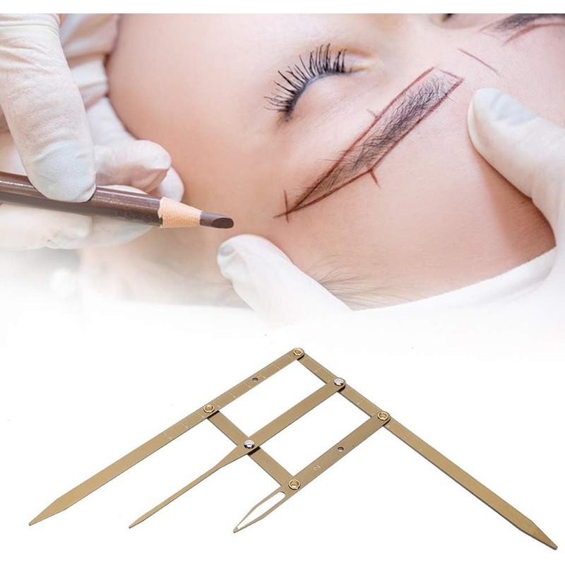 Regla de cejas Microblading Tatuaje Regla de cejas Medición de